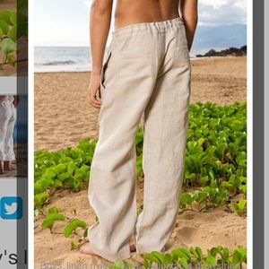 Boys Island Importer linen pants. Size 10